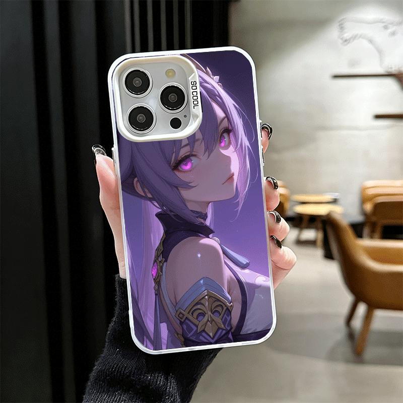 Genshin Impact Keqing Shockproof Phone Case for iPhone 17 Air 16 16E 15 Pro Max 14 Plus 13 Mini 12 Back Cover Anti Fall Fundas