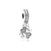 European Green Clover Cactus Shoe Pendant 925 Sterling Silver Beads Fit Fashion Bracelet For Women Jewelry Making