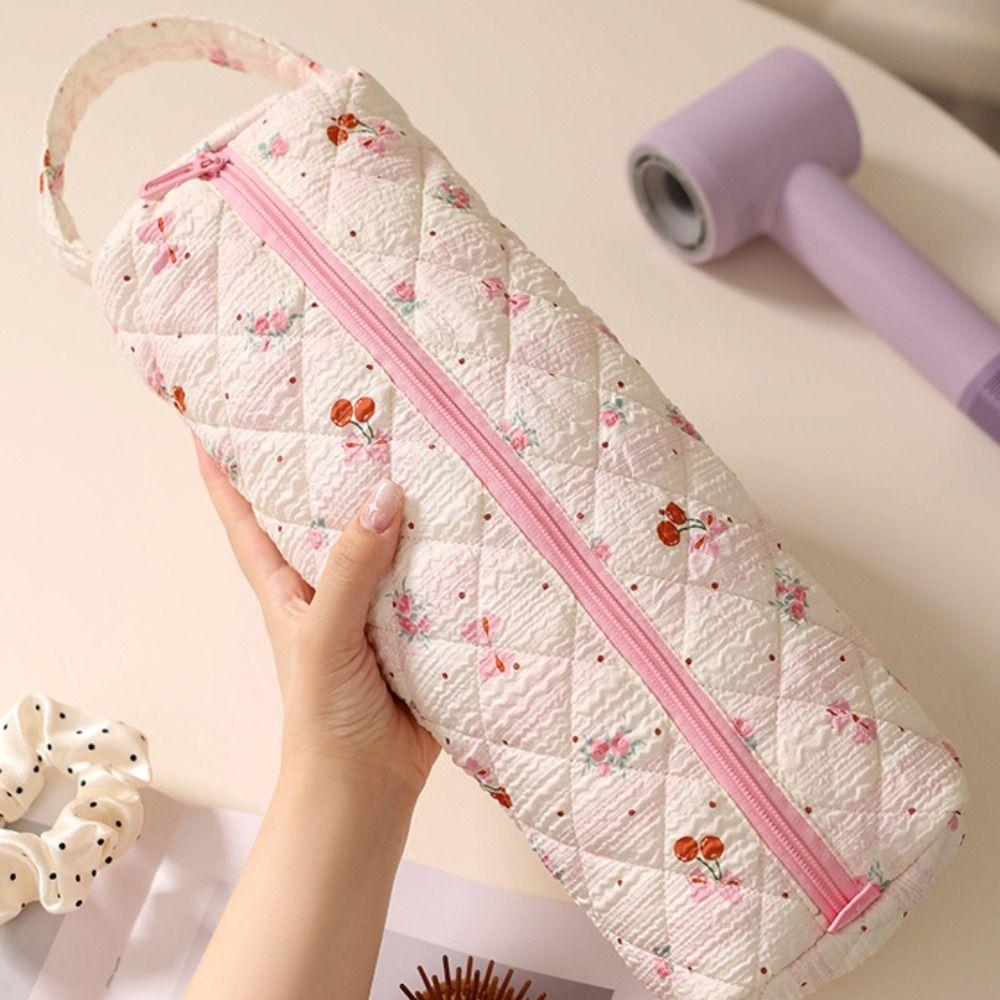 Leopard Hair Dryer Storage Bag Sweet Cosmetic Bag Portable Curler Storage Bag  Travel Use