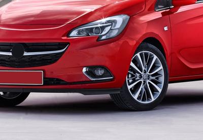 Covers for Fog Lights (2 Pcs, Stainless Steel) OmsaLine - Italian Stainless Steel for Opel Corsa E 2015-2019