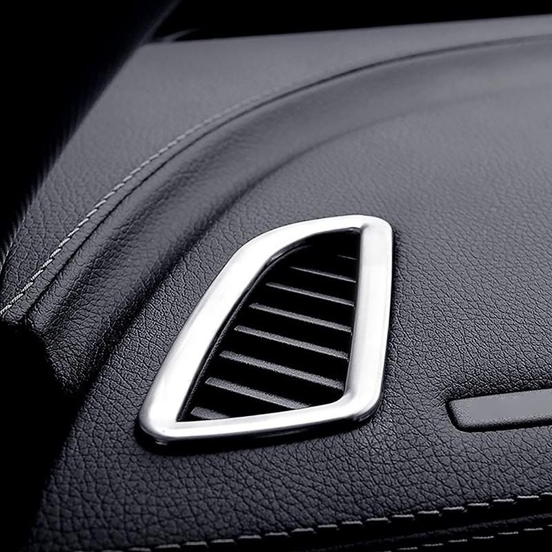 Car Dashboard Side Air Outlet Frame Decoration Carbon Color Sticker For Mercedes Benz C Class W205 GLC X253 2015-2018 LHD RHD