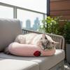 Pack of 4 NonSlip Bottom Pet Pillow for Safety During Kitten Activity and Lounging Cushion Bed Pillow for Small Cats