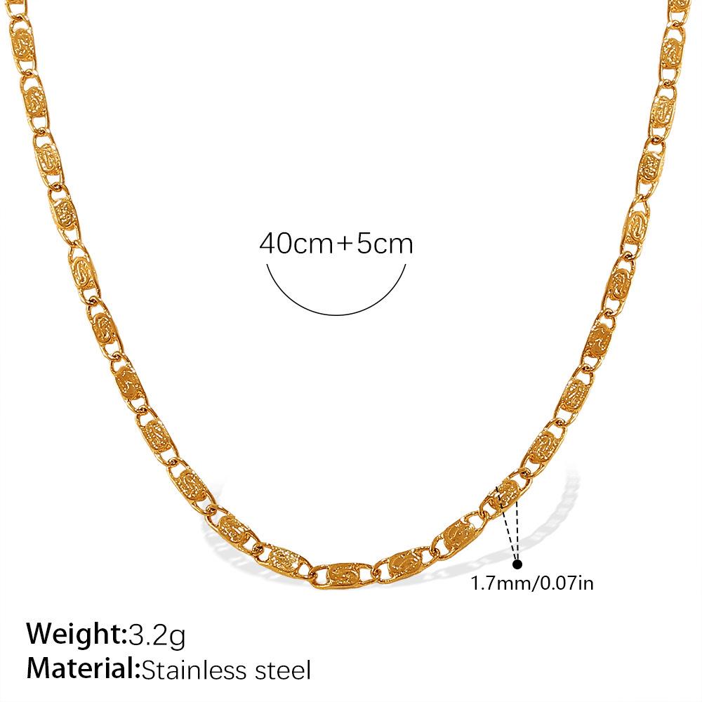 Designer Small Banana Geometric High Sense Women's Necklace Clavicle Chain Stainless Steel Gold Plated Jewelry