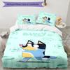 3pcs Bluey Bedding Set Duvet Cover Closure Includes 1 Duvet Cover & 2 Pillowcases, Soft and Comfortable for All Seasons.