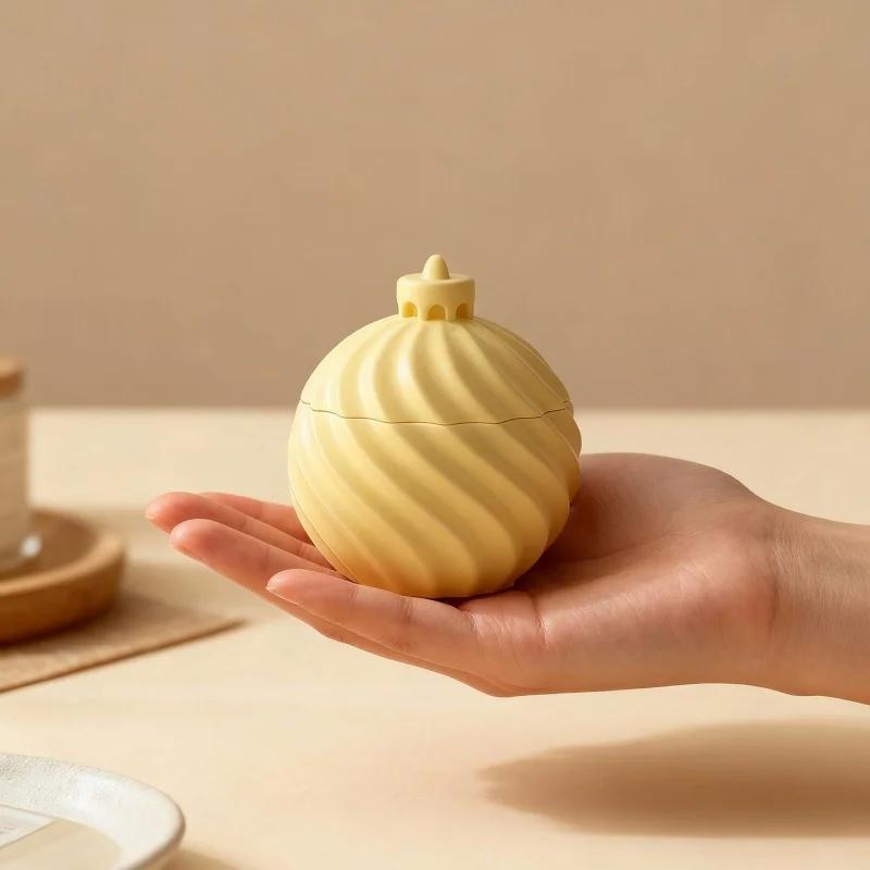 Stripe Candle Jar Silicone Mold DIY Relief Storage Box With Lid Cement Gypsum Resin Molds Handmade Festival Desktop Ornaments