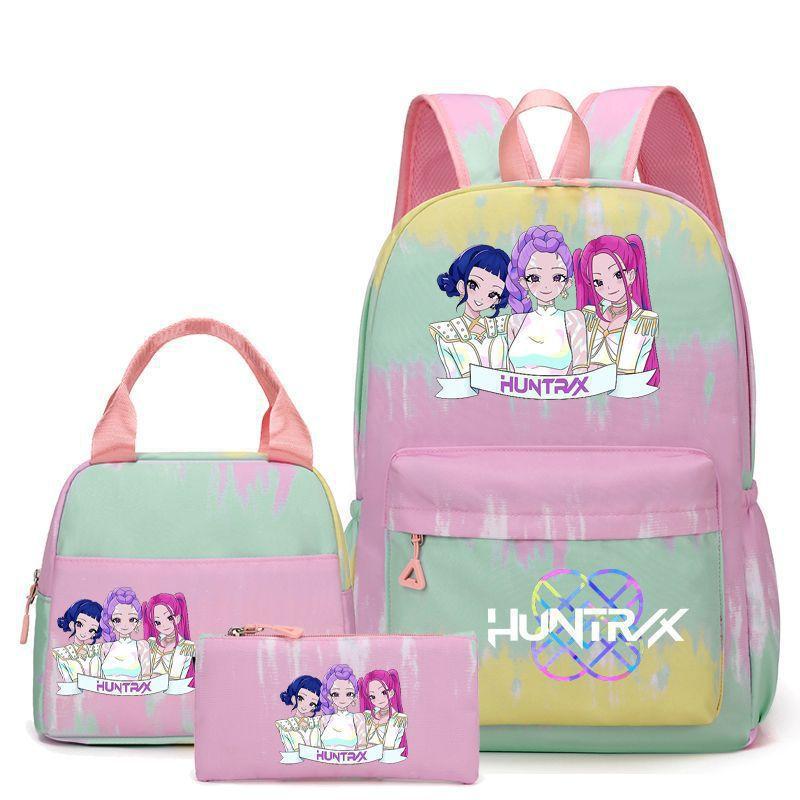 Witch Hunters Printed School Bag College Wind Large Capacity Junior High School Student Ridge Backpack
