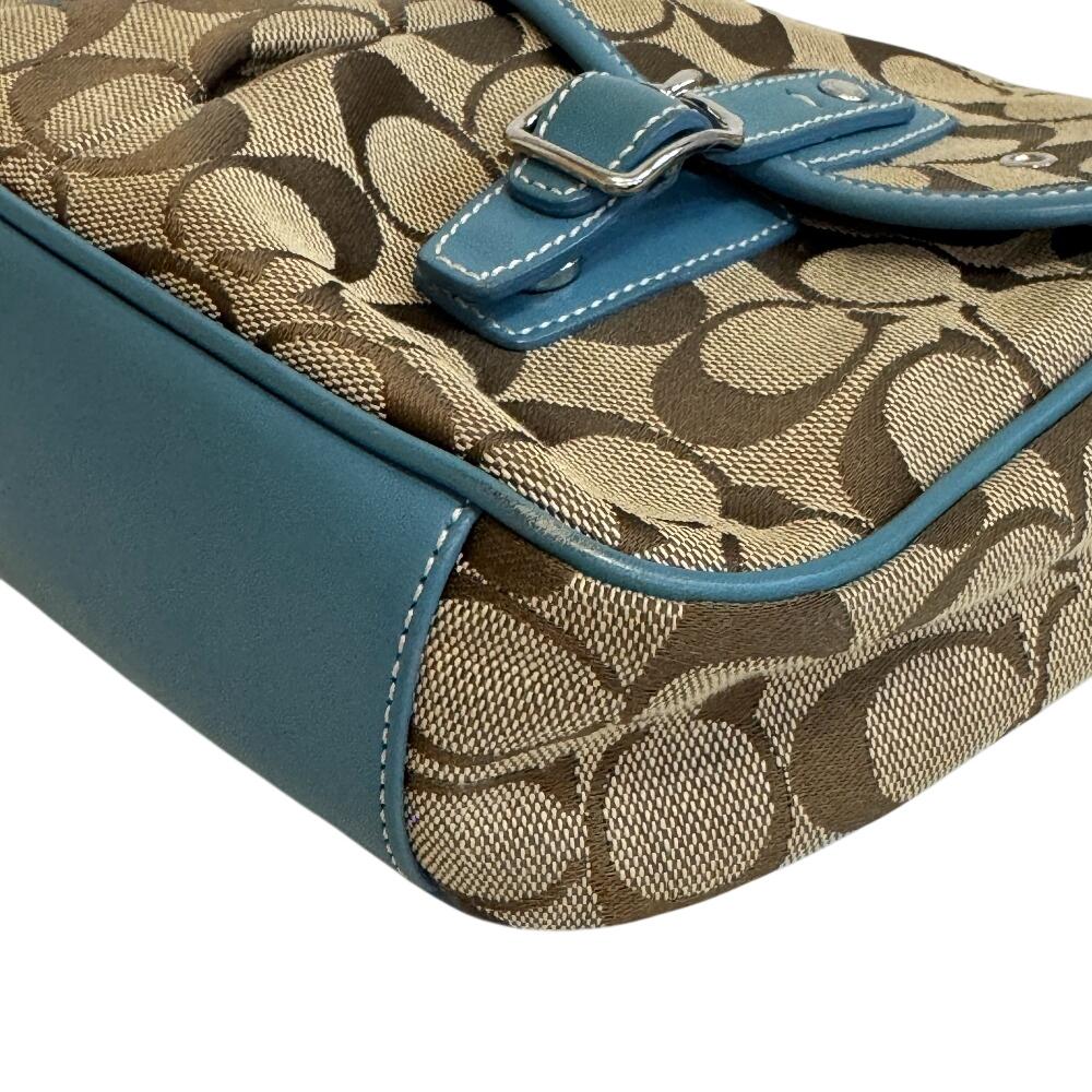 Coach 6849 COACH Signature Canvas Shoulder Bag Beige Canvas Used