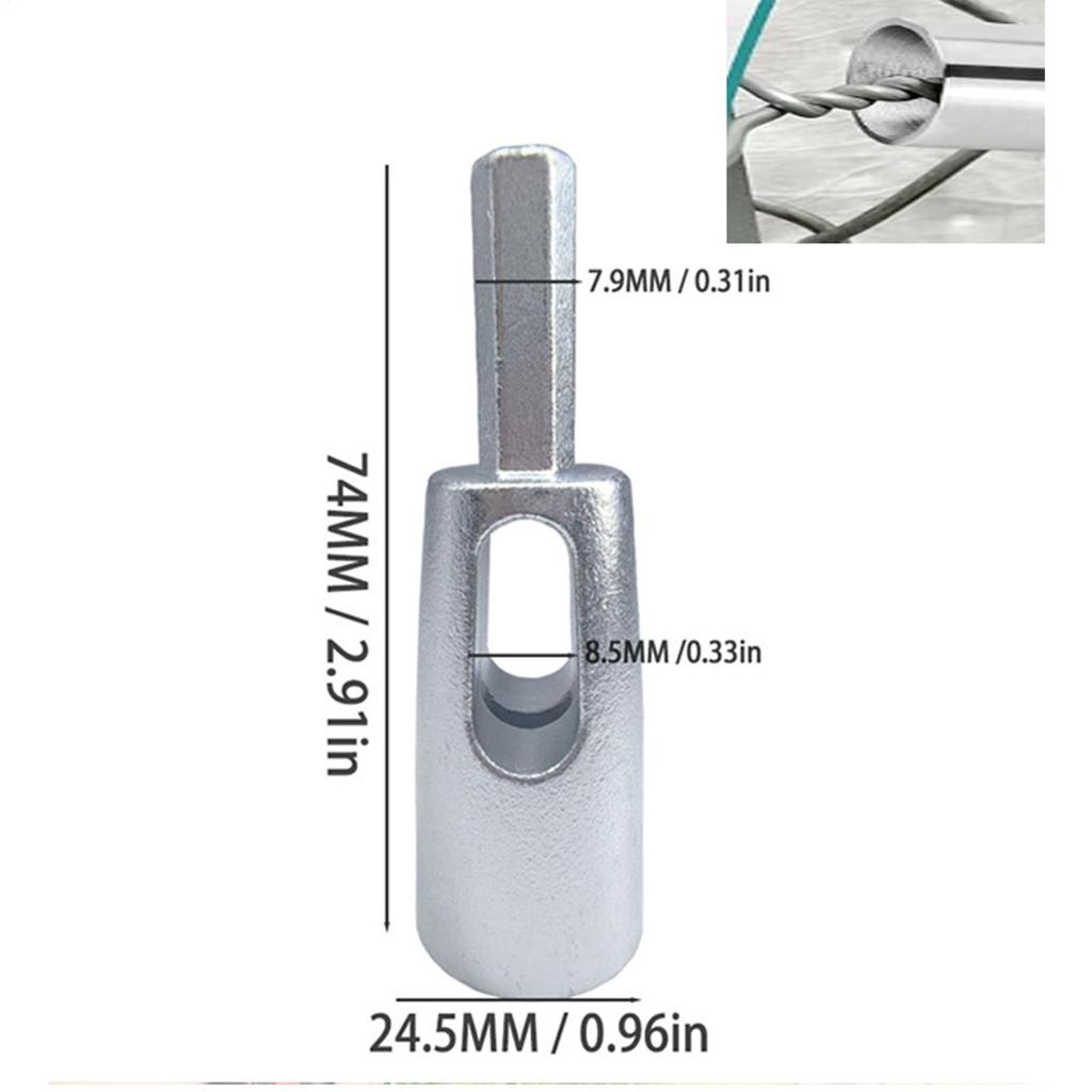 Tie Wire Twister Tools Iron Wire For Twist Ties Fixing Chain portable Knotting Link Hexagonal handle wire twisting device Tools
