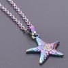 Star Necklace Y2K for Teen Girls Women Starfish Pendant Summer Jewelry Starfish Ocean Sea-Life Necklace Clavicle Chain