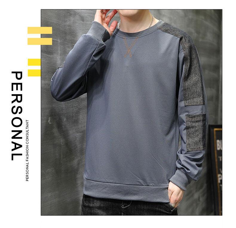 Men's 2025 Spring/Autumn Round Neck Loose Trendy Korean Style Hoodie