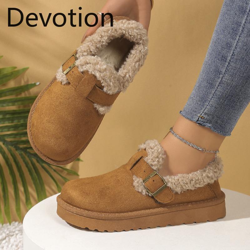 New Style of Thick-soled Warm Snow Boots and Women's Sleeve-shaped Cotton Shoes Devotion