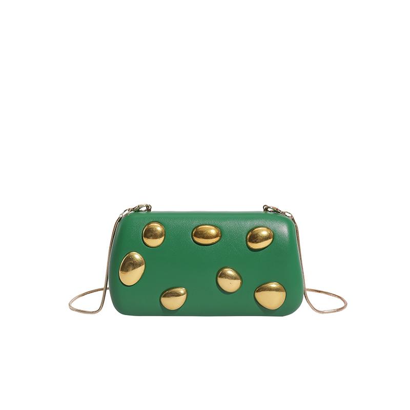 Summer PVC Solid Color Hasp CHAINS Crossbody Bags Design Sense Niche Women's Handbags High Quality Sweet Affordable Luxury Bags