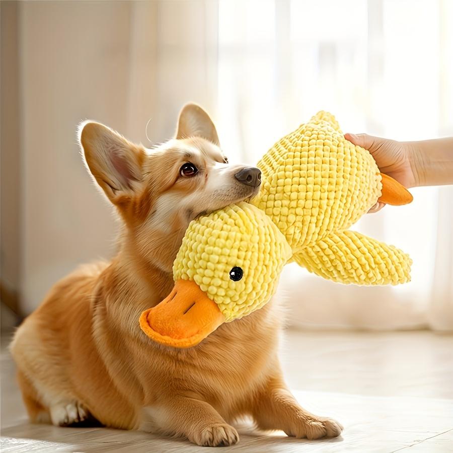 Plush Squeaky Duck Dog Toy - Bite-Resistant, Soft Chew Toy for Medium To Small Breeds with Interactive Sound Effects, Ideal for Play & Training