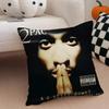 T-Tupac S-Shakur All Eyez On Me Cushion Cover Linen Pillow Case Soft Breathable Protective Couch Room Decoration