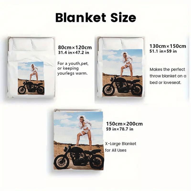 1Pc Dojacatvie Print Flannel Blanket, High quality Comfortable for All Seasons, Warmth and Comfort, Perfect for Christmas Gifts