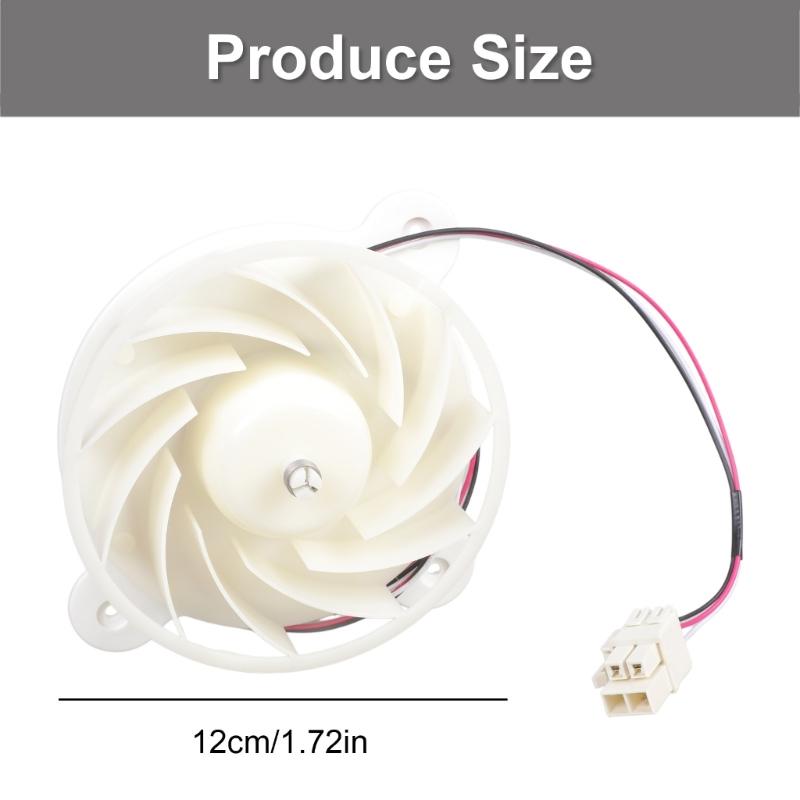 Easy Installation Plastic Refrigerator Evaporator Fan Motor DC12V 2.5W 1870RPM Replacement Part for Freezer Cooling Unit