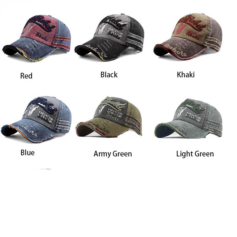 Unisex Baseball Vintage Cap Men Women Adjustable Denim Distressed Hat Trucker