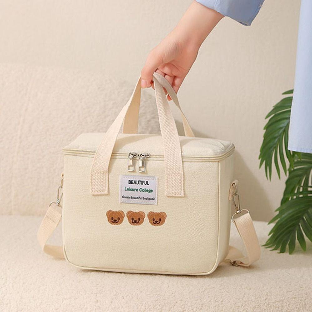 Canvas Baby Diaper Organizer Cartoon Single Shoulder Bag Women Handbag  Stroller Accessories