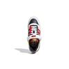 adidas Originals FORUM Cushioning, Wear Resistant Low Top Skateboard Shoes White Blue Red Teenagers H04423