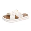 New platform slippers women's summer out wear versatile cross fashion beach casual slippers
