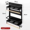 Kitchen Organizer Fridge Shelf Magnetic Holder Paper Towel Holder Metal Shelf Spice Storage Rack Kitchen Accessories Magnet