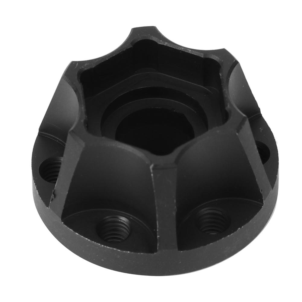 4pcs RC Car Wheel Hex Hubs Wheel Adapter Black Fit for SCX10 1Celsius10 RC Crawler 1.9inch 2.2inch Wheel