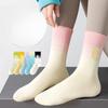 Women's Mid-calf Summer Thin All-cotton Socks Running Sports Socks Professional Fitness Yoga Long Socks with Shark Pants Deodorizing