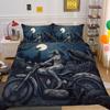 Beauty Skull Printed Bed Set Twin Size Polyester Comforter Cover Set Teen Design Superior Home Bedclothes