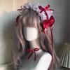 French Maid Headdress Bowknot Lace Headband Ruffle Lace Headpiece Lolitas Lace Bowknot Headwear Hair Accessories Gifts