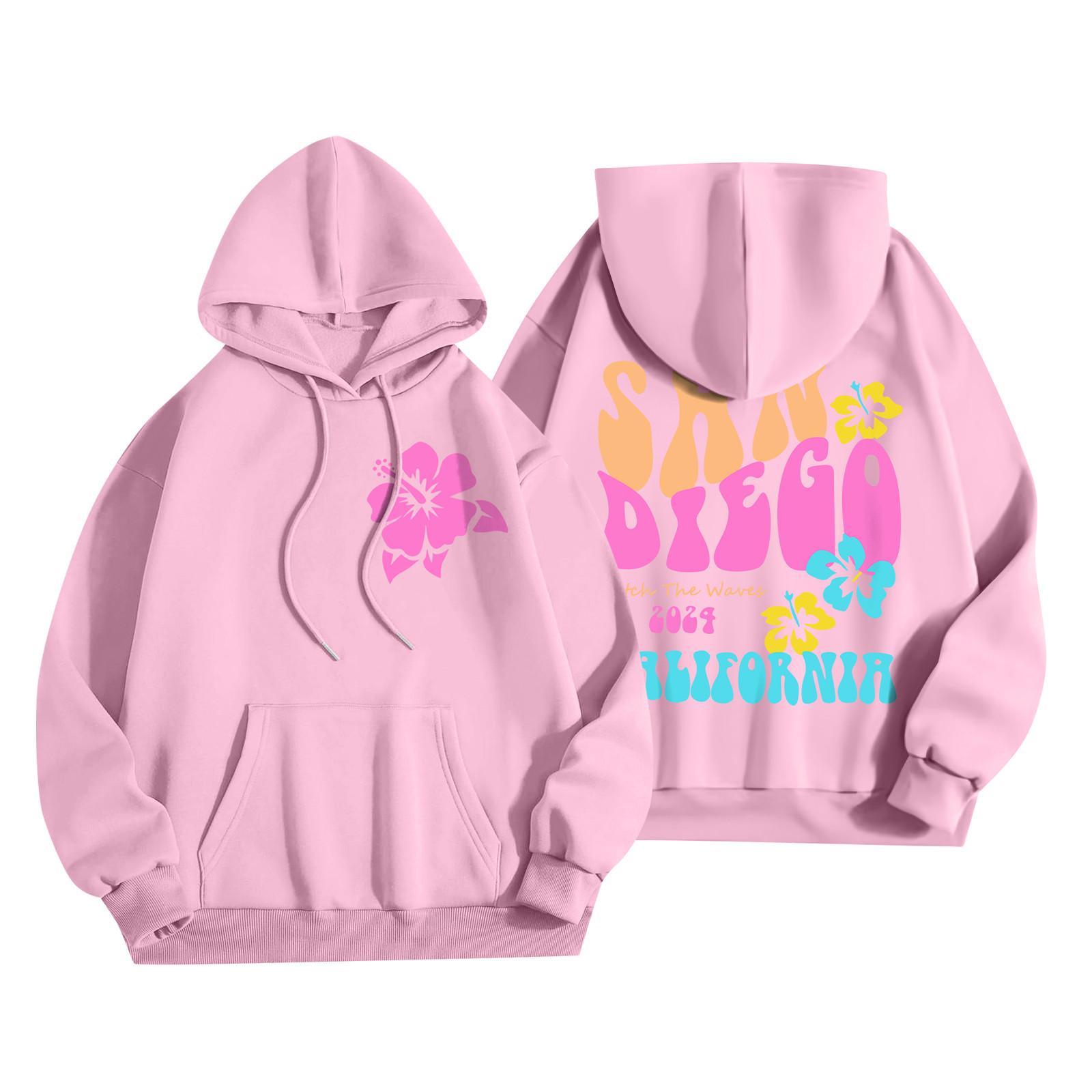 Толстовки для девочек-подростков с длинным рукавом и принтом букв — фото 7