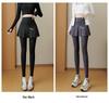 High-Waisted Faux Two-Piece Yoga Skirt Pants with Pockets - Thin, Elastic, and Large Size for Sports and Outerwear