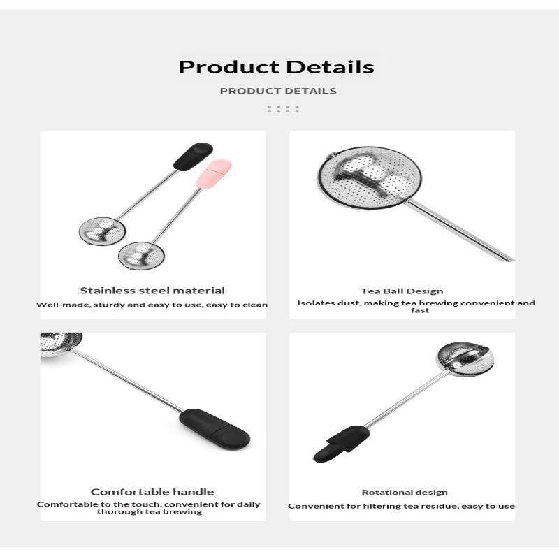 Stainless Steel Mesh Twisting Tea Ball Infuser Fine Mesh Filter Leaf Tea Steeper Strainers Reusable Tea Infuser For Loose Tea