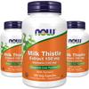 Now Foods Silymarin Milk Thistle Extract with Turmeric 150mg Veg Capsules 120 Tablets 3 Pcs