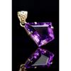 62 Ct Natural Topaz purple Fancy 925 Sterling Silver Certified Gemstone Pendant