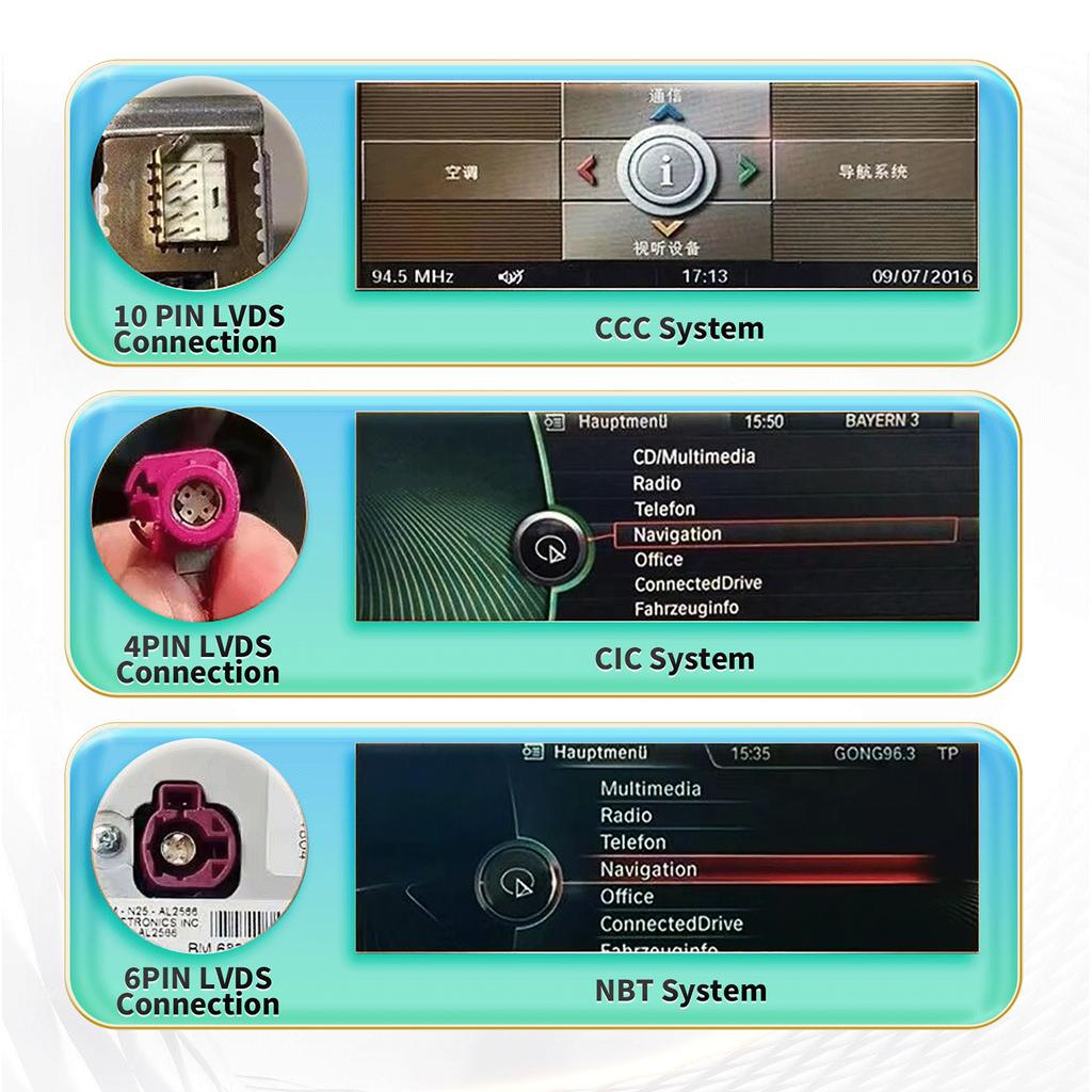 OSSURET Odtwarzacz radia samochodowego Android dla BMW X3 F25 F26 X4 CIC NBT Android Auto Radio Carplay Multimedia Wideo GPS WIFI Autoradio Inteligentny ekran DSP