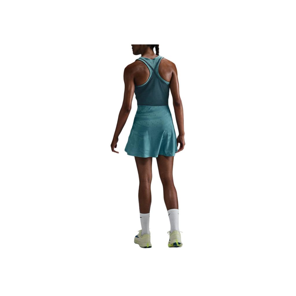 Nike Court Slam Dri-Fit Bequemes Lässiges Ärmelloses Kleid Damenkleider Mineral-Blaugrün Verblasste-Fichte Hochdruck FZ6463-379