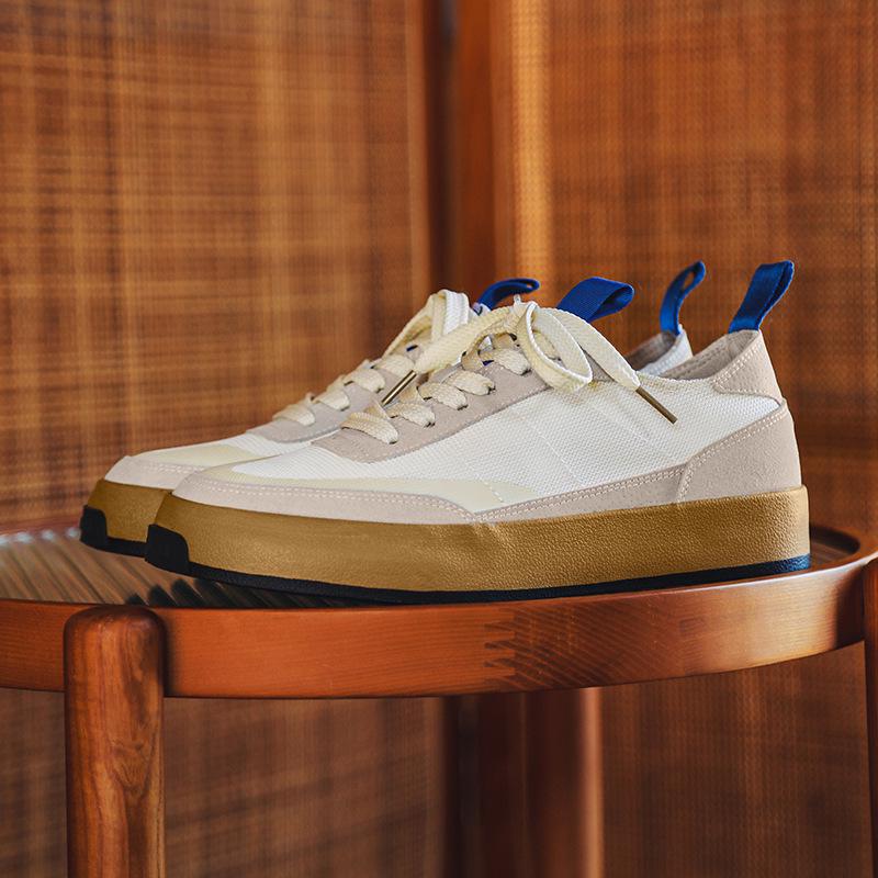 2025 Men's Ice Silk Breathable Mesh Canvas Sneakers - Trendy Student Style (Model X116)