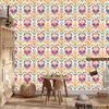 Baroque Damask Wallpaper Cream and Purple for Living Room and Bedroom 50x1000