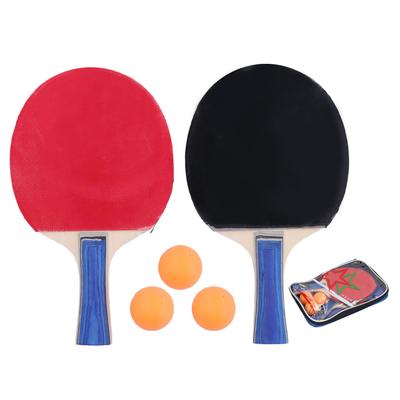 2 Schläger 3 Bälle Tischtennisschläger Ball Set mit beidseitigen Noppen innen Schüttelgriff Ping Pong Schläger Sets für Indoor