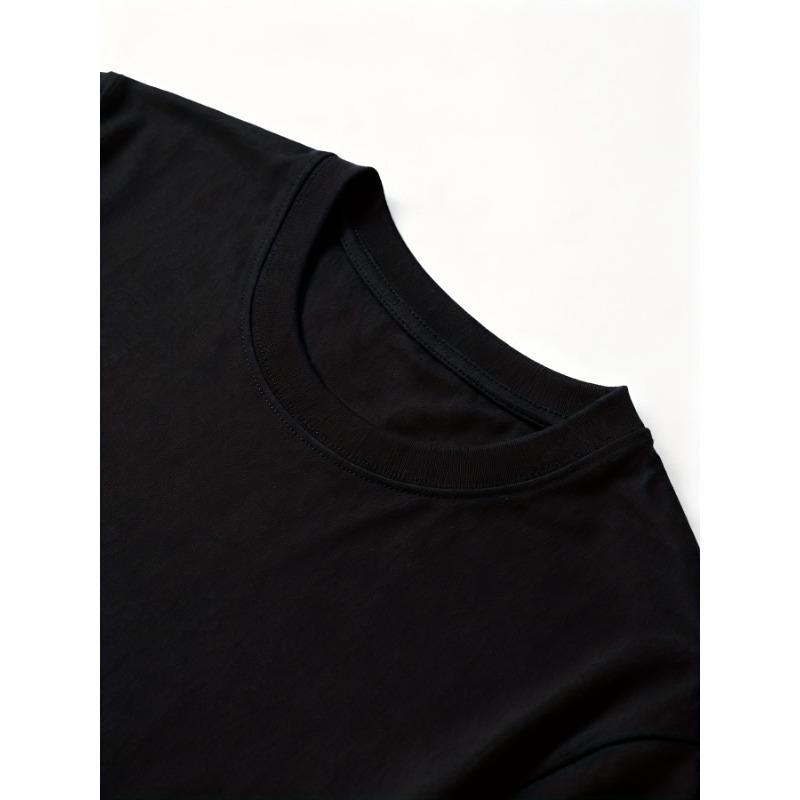 Europäische Größen Sommer Herren Mode Kurzarm T-Shirt mit Buchstabenmuster Druck
