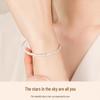 Starry Night Sterling Silver 999 Bracelet - Perfect Valentine's or Birthday Gift for Girlfriend