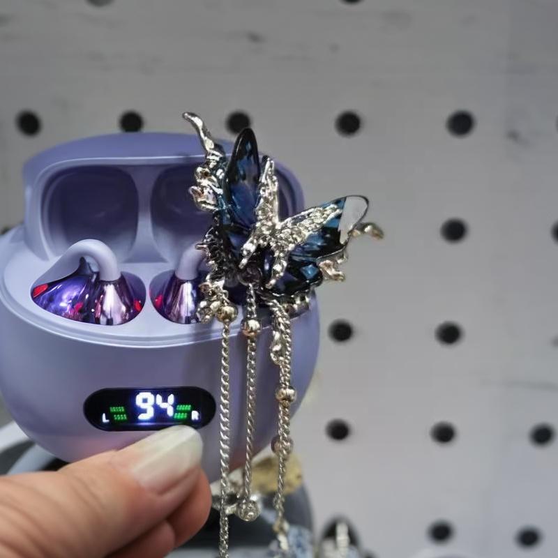 1Pc Diy Headphone Diameter Buckle Zircon Decorative Clip Removable Easy To Install Earbud Accessories