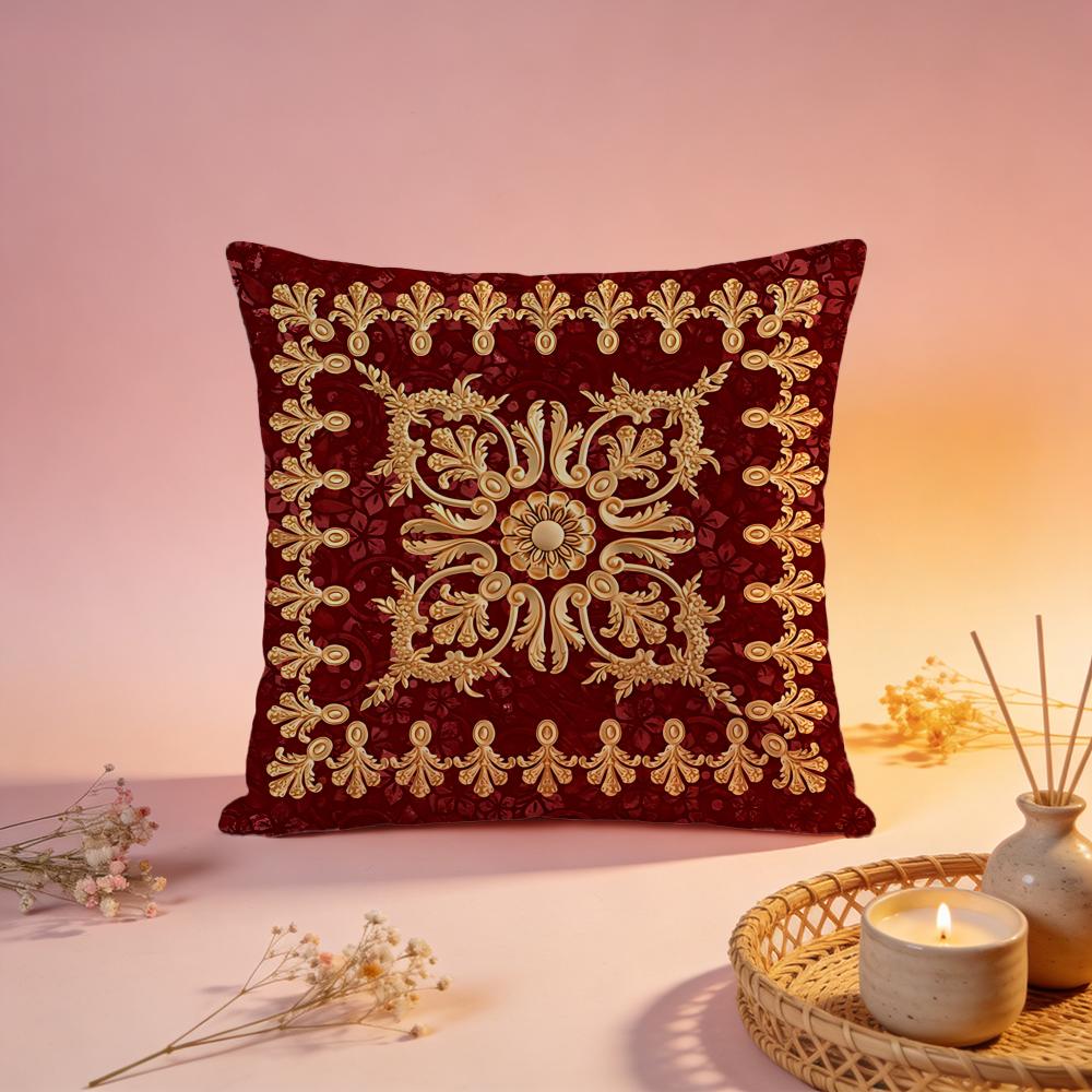 Classic European Vintage Motif Cushion Cover Comfortable Durable Pillow Cover MultiScene for Home Office Car Sofa
