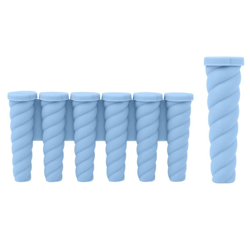 

Набор силиконовых форм для мороженого для ручного приготовления эскимо. Легко извлекаются. Формы на 6 ячеек и одиночные формы для изготовления ледяных леденцов. синий