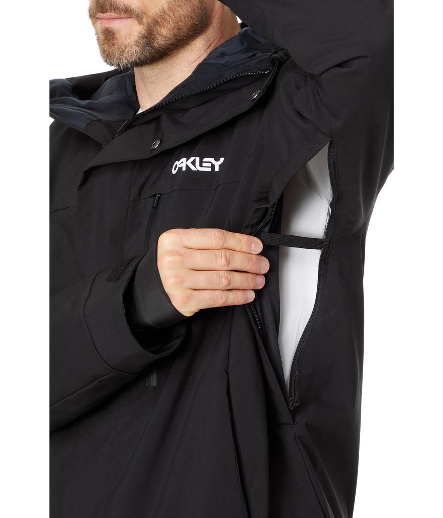 Oakley Repellent Jacket TNP TBT Insulated Jacket Size S Size Windproof/Water (05F) Black/White Logo, (Japanese M)