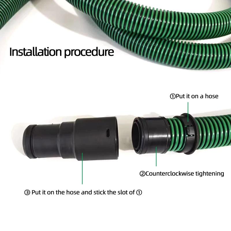 6-Piece/Set Fittings Kit for Festool Mirka Dust Bucket Sandpaper Machine - Dust Hose Link Connector Pipe Set
