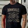 Bonneville Salt Flats Motorcycle Racing Biker Birthday 1986 Men High Quality Funny Cotton T-shi