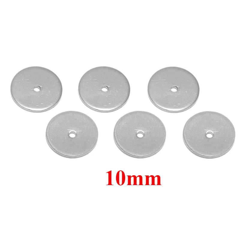 20 Stück Edelstahl-L-förmige Flachperlen, lose Perlen, runde Perlen, DIY-Schmuckzubehör für Armbänder und Halsketten