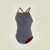 Solteu Red Women'S One-Piece Reversible Single-Back Swimsuit