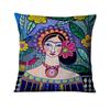 Heimkissen Dekoration Mexikanisches Mädchen Malerei Kissen Dekokissen Heimdekoration Almofadas Decorativas Para Sofa Wurfkissen